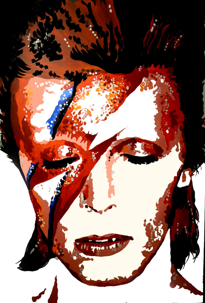 DAVID BOWIE 'Aladdin Sane' 18" x 12" Art Print