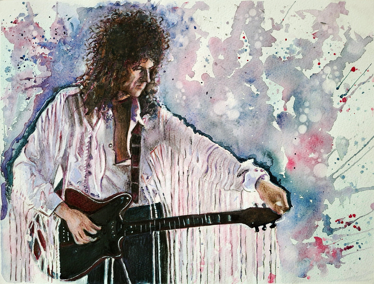 BRIAN MAY 'Back to the light' 18" x 12" Art Print