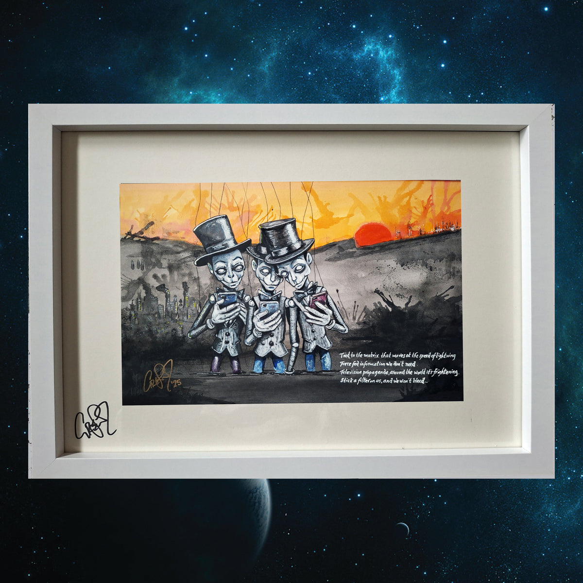 Cats in Space 'Marionettes' lyric artwork