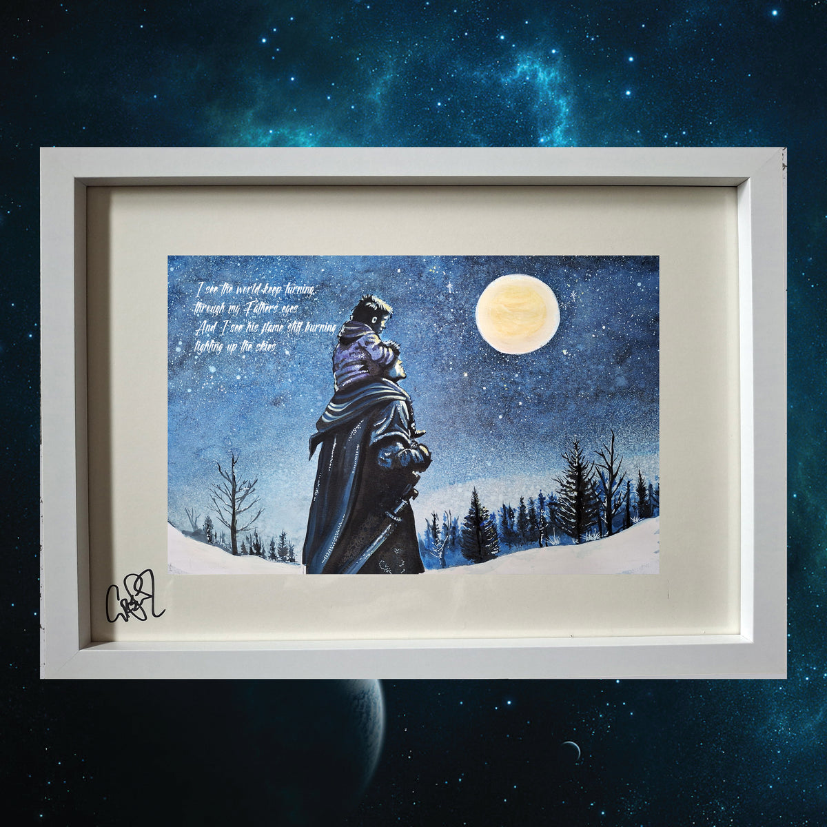 Cats in Space 'My Father's Eyes' lyric artwork