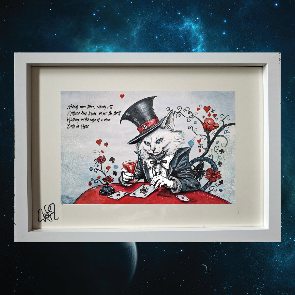 Cats in Space 'Only in Vegas' lyric artwork