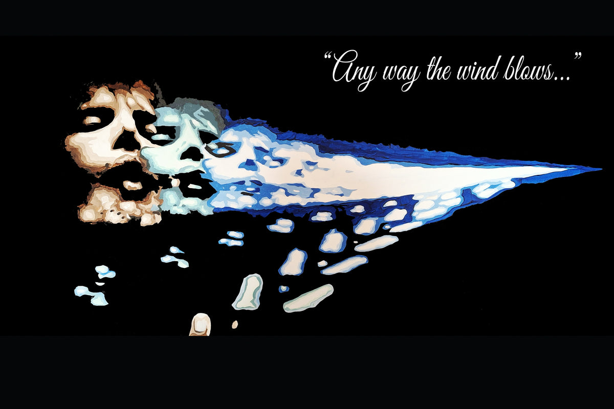 FREDDIE MERCURY 'Anyway the wind blows' 18" x 12" Art Print
