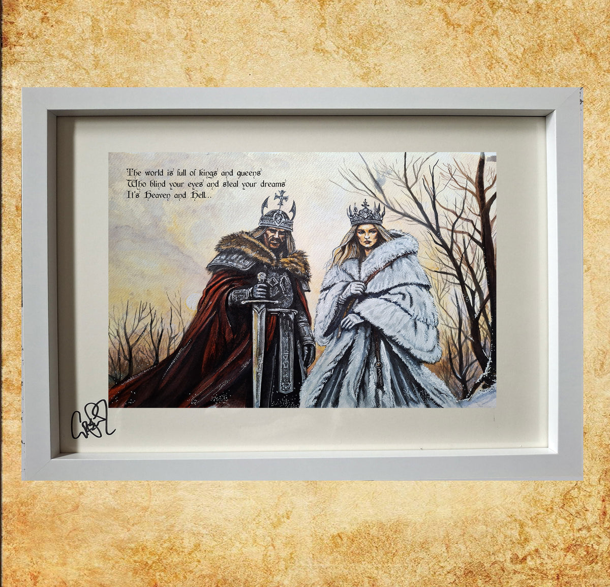 BLACK SABBATH 'Heaven and Hell' lyric artwork