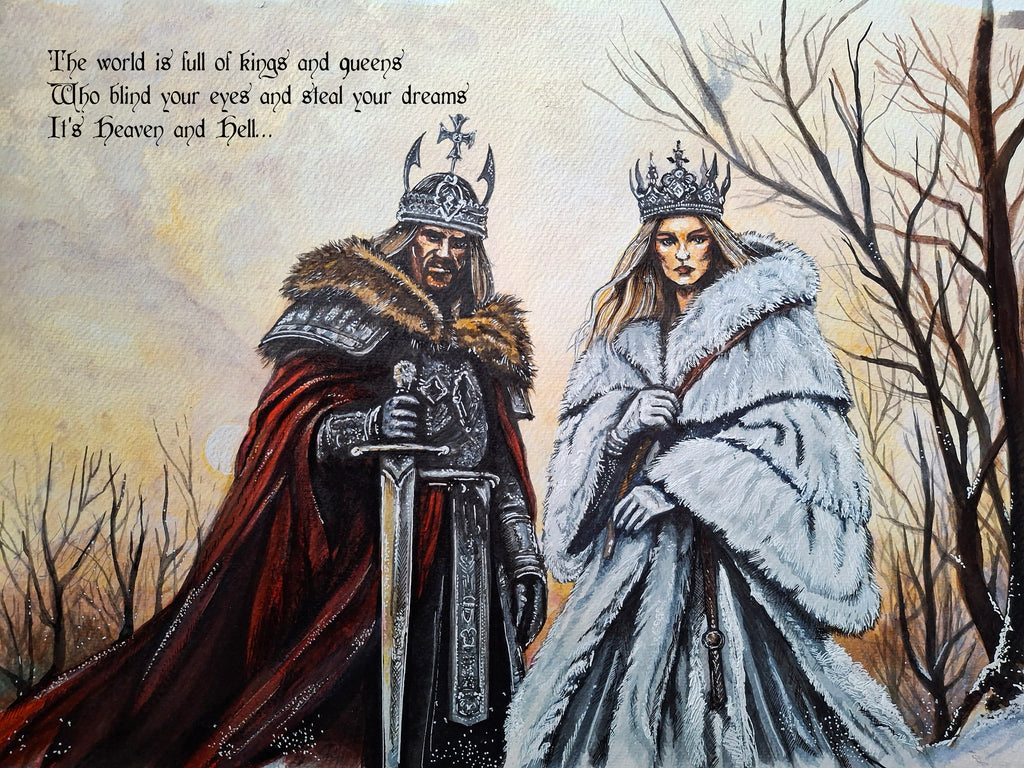 BLACK SABBATH 'Heaven and Hell' lyric artwork