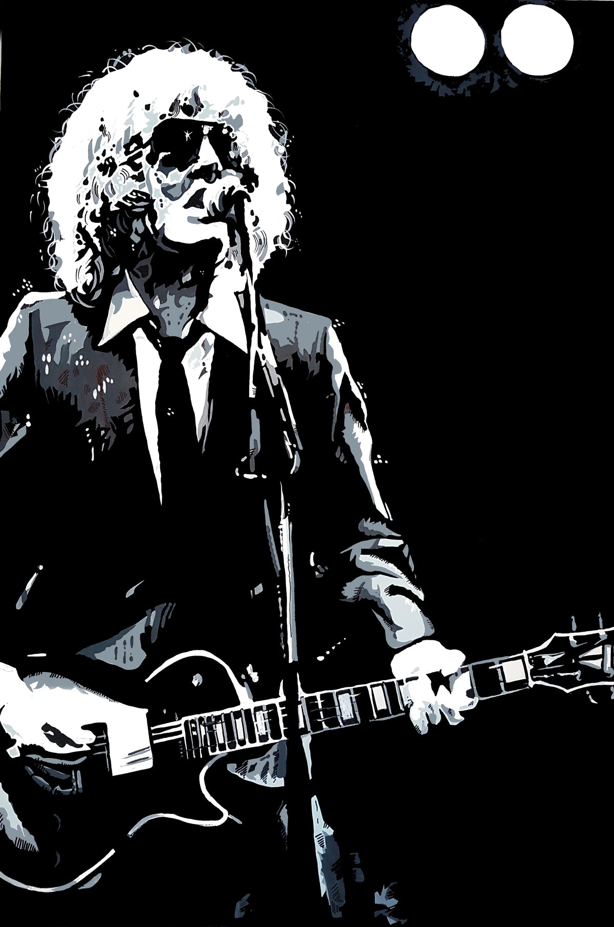 IAN HUNTER 'Mott the Hoople' 18" x 12" Art Print