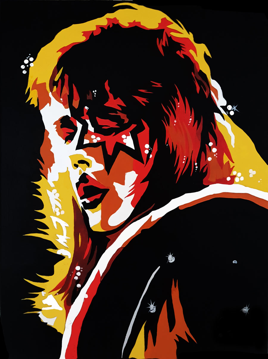 KISS-ACE FREHLEY 'Alive II' 18" x 12" Art Print