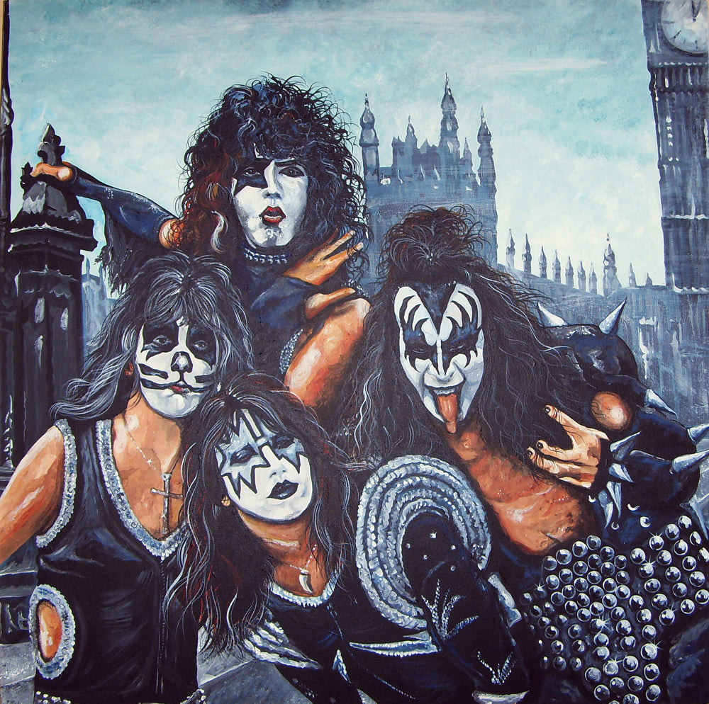 KISS- 'Over London' 12" x 12" Art Print