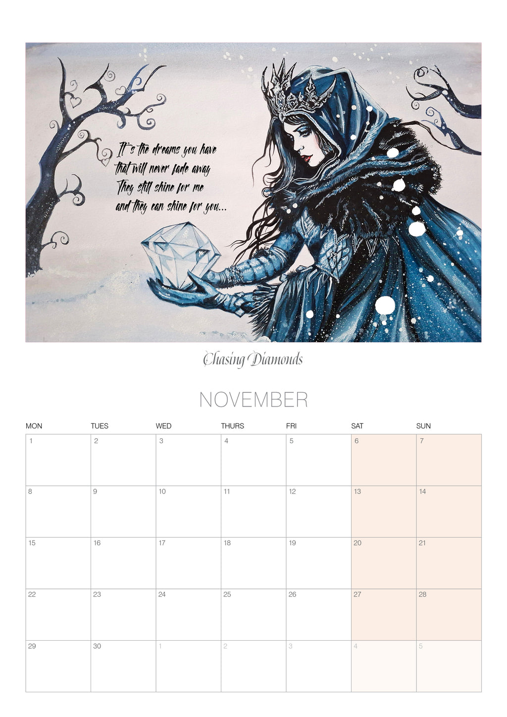 Cats in Space 'Lyric Art' 2027 Calendar -Limited Edition