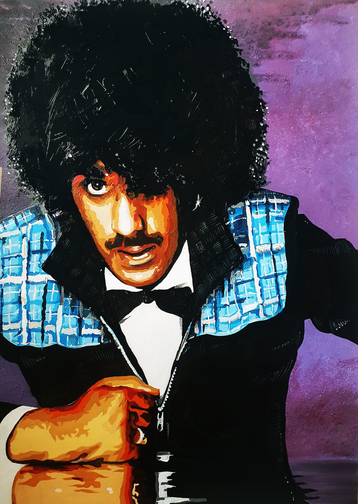 PHILIP LYNOTT Thin Lizzy 'Fatalistic Attitude' 18" x 12" Art Print