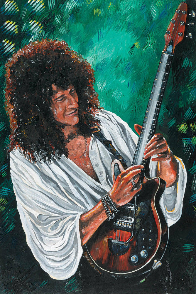 BRIAN MAY 'Red Special' 18" x 12" Art Print