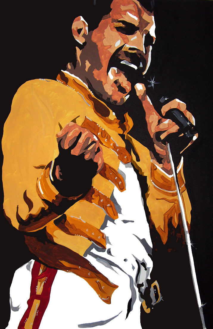 FREDDIE MERCURY 'Wembley 86' 18" x 12" Art Print