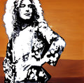 LED ZEPPELIN 'Robert Plant'  12" x 12" Art Print