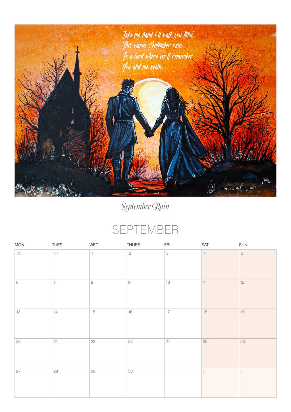 Cats in Space 'Lyric Art' 2027 Calendar -Limited Edition