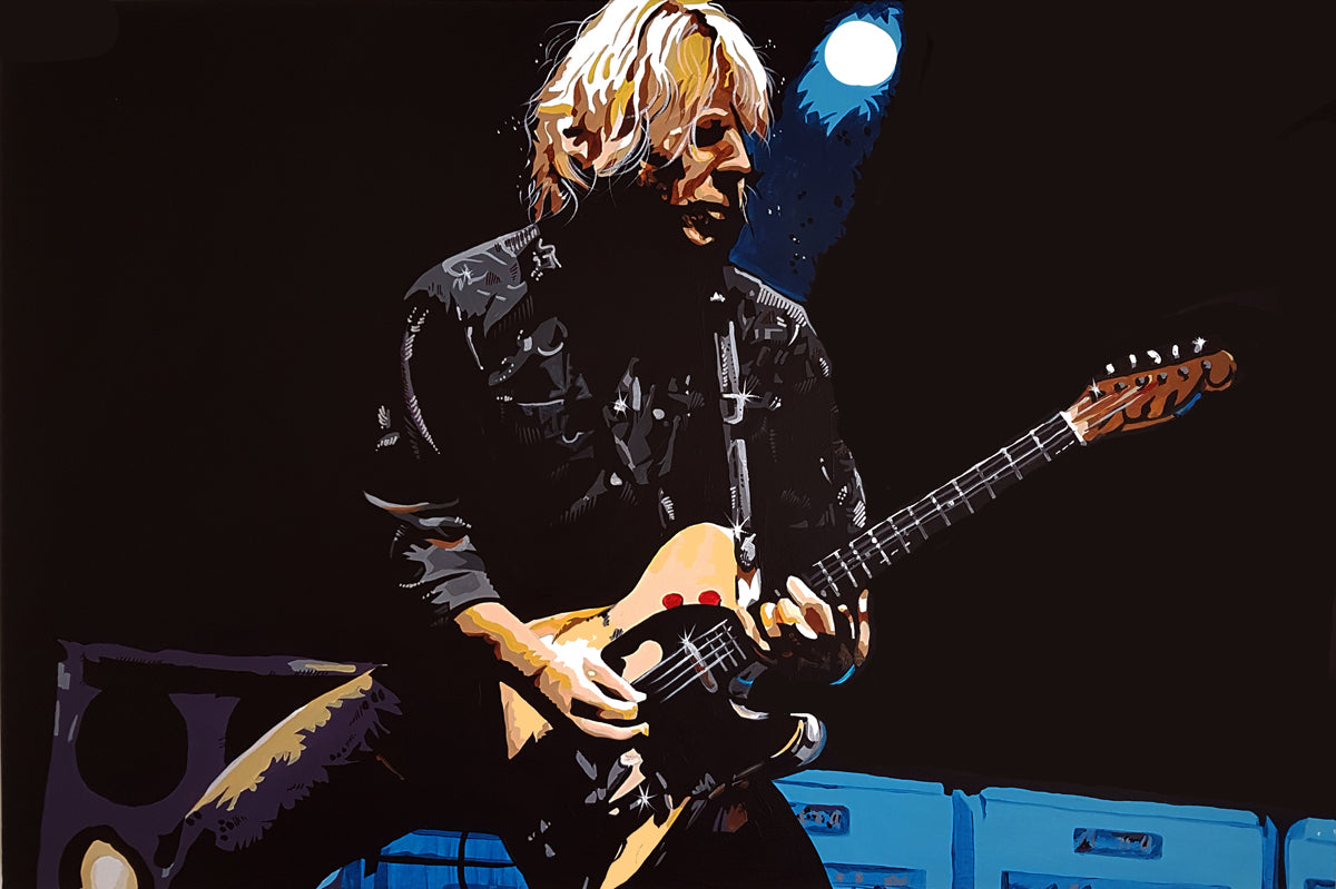 STATUS QUO 'Rick Parfitt' 18" x 12" Art Print
