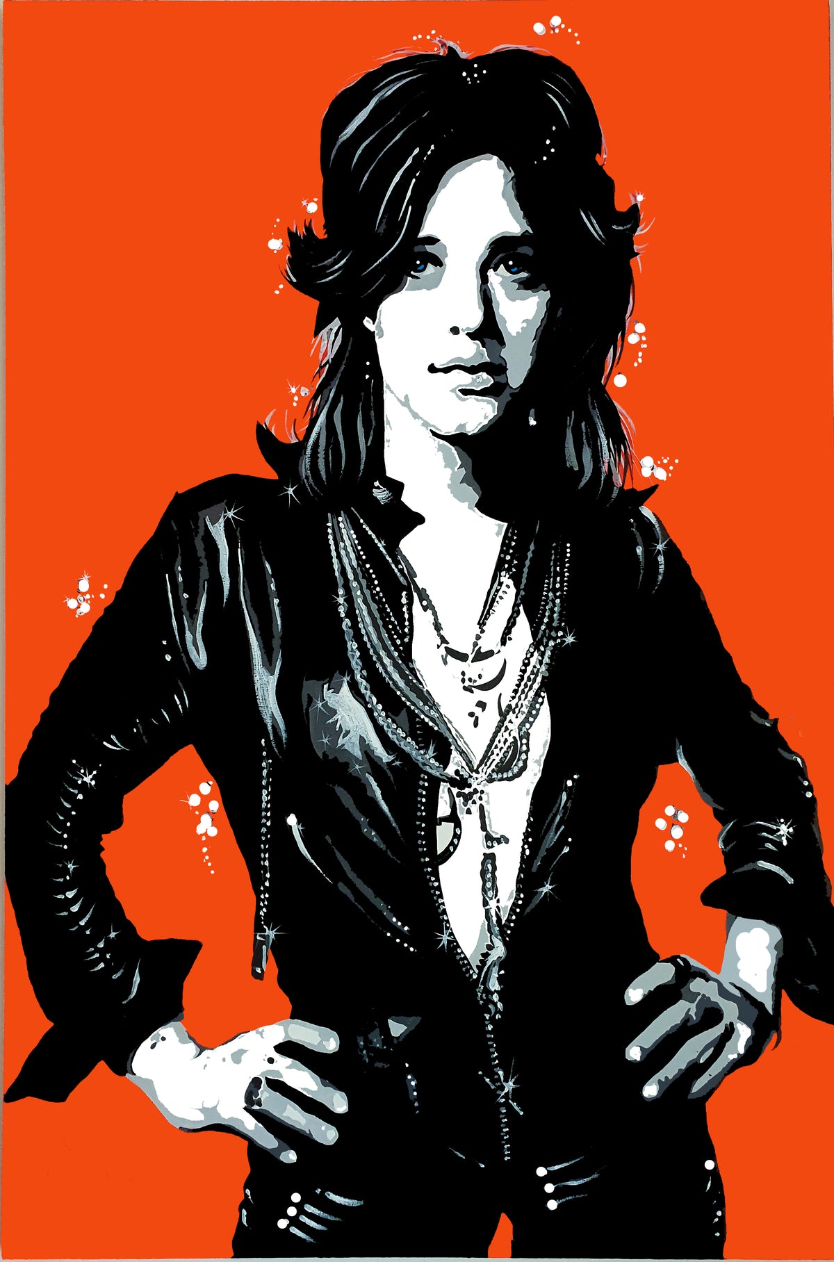 SUZI QUATRO 'Can the Can' 18" x 12" Art Print