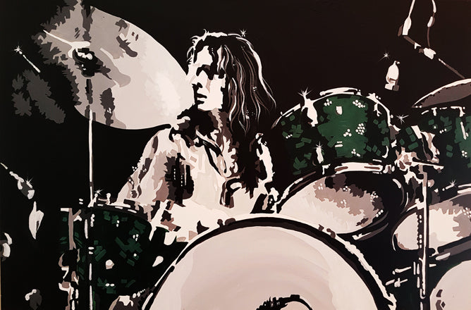 THIN LIZZY 'Brian Downey' 18" x 12" Art Print