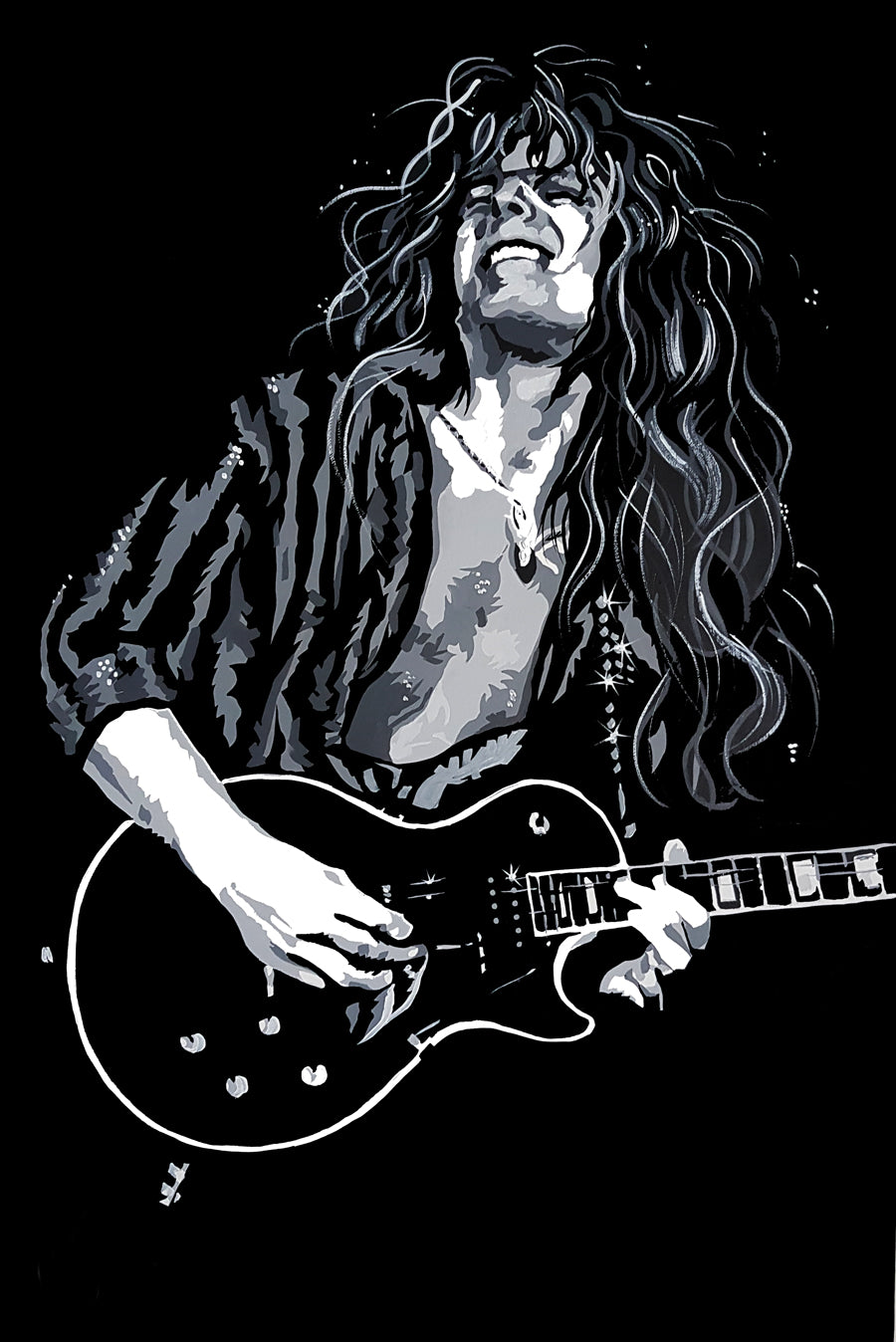 THIN LIZZY 'John Sykes' 18" x 12" Art Print