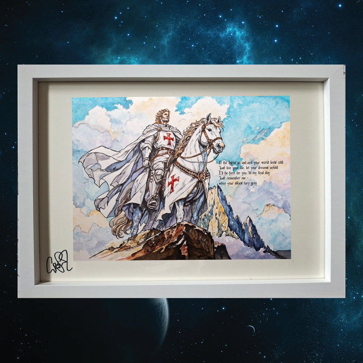 Cats in Space 'White Knight' BRAND NEW SERIES II lyric artwork